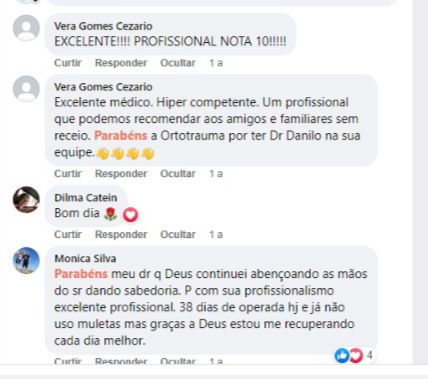Depoimentos - Dr Danilo